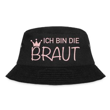 Ich bin die braut - Bucket Hat - Schwarz - Vorne - Lela (165cm)