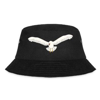 Möwe mit Pistolen - Bucket Hat - Schwarz - Vorne - Lela (165cm)
