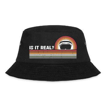 Is it real? - Virtual Reality Digital World - Bucket Hat - black - Front - Lela (165cm)
