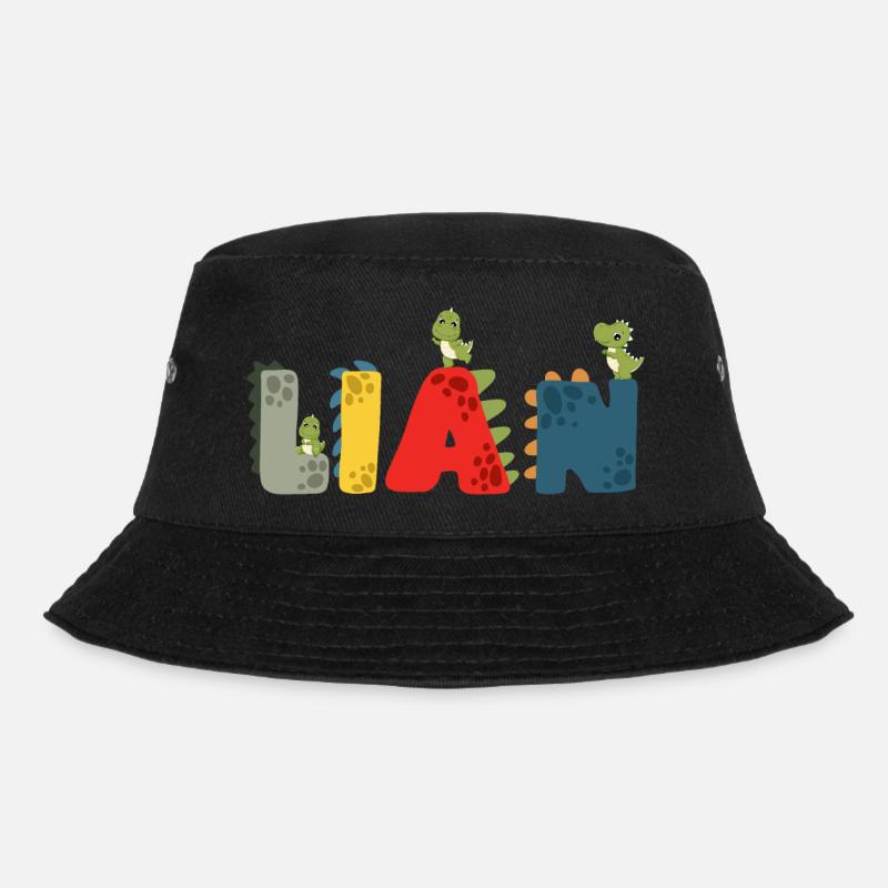 Lian Dino2 - Bucket Hat - Schwarz