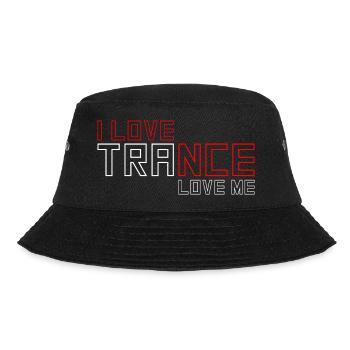 I Love Trance - Bucket Hat - Schwarz - Vorne - Lela (165cm)