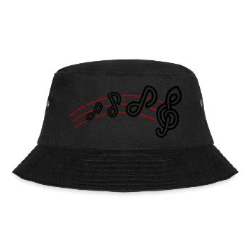 Musical Notes Symbol Music - Bucket Hat - black - Front - Lela (165cm)