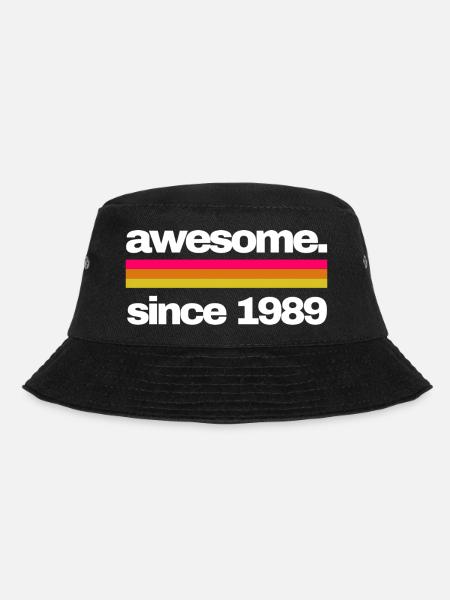 awesome since 1989 - Bucket Hat - Schwarz