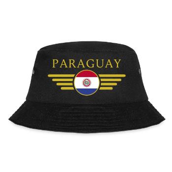 I Love Paraguay, Elegance Style Design T-Shirt - Bucket Hat - black - Front - Lela (165cm)