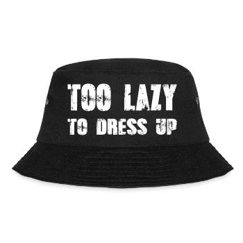 Too lazy dress up lustiges Halloween Shirt - Bucket Hat - Schwarz - Vorne - Lela (165cm)