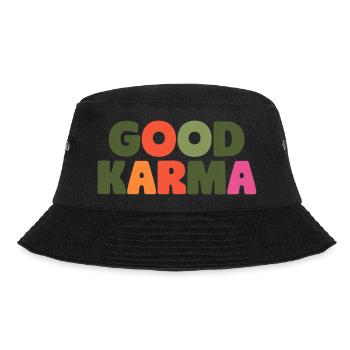 Gutes Karma - Bucket Hat - Schwarz - Vorne - Lela (165cm)