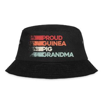 Guinea Pig Grandma - Proud Grandma - Bucket Hat - black - Front - Lela (165cm)