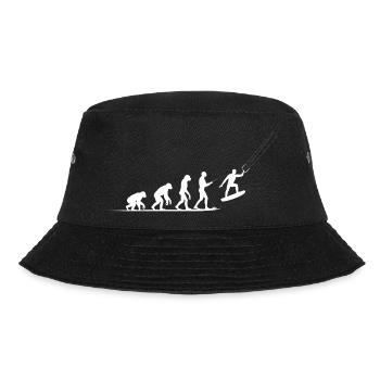Evolution Kiteboard kite kite surf Retro - Bucket Hat - black - Front - Lela (165cm)
