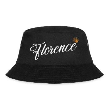 Florenz Name für Frauen Kinder Kleinkinder - Florenz - Bucket Hat - Schwarz - Vorne - Lela (165cm)