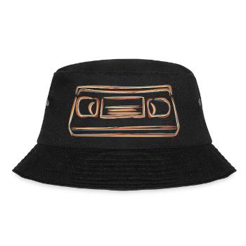 VHS cassette - Bucket Hat - black - Front - Lela (165cm)