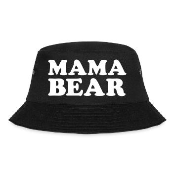 MAMA BEAR – Retro Statement - Bucket Hat - Schwarz - Vorne - Lela (165cm)