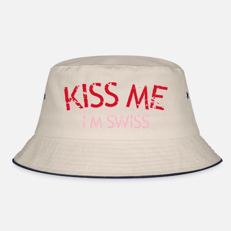 Küss mich Ich bin Schweizer Bucket Hat