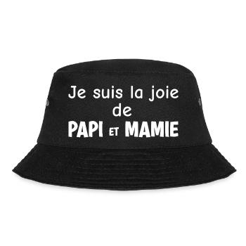 Je suis la Joie de Papi et Mamie - Bob - noir - Devant - Lela (165cm)