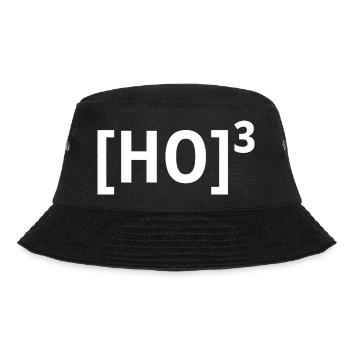 Ho Ho Ho lustige Weihnachten - Bucket Hat - Schwarz - Vorne - Lela (165cm)