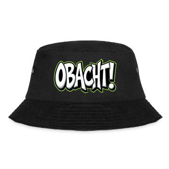 Caution Bavarian Saying Dialect Warning - Bucket Hat - black - Front - Lela (165cm)