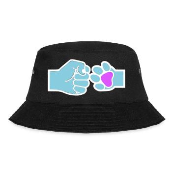 Fist Paw Check Human Animal Team - Bucket Hat - black - Front - Lela (165cm)