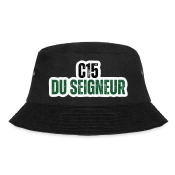C15 du Seigneur - badge vintage vert - Bob - noir - Devant - Lela (165cm)