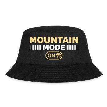 Mountain mode on Wandern Berge Bergsteigen - Bucket Hat - Schwarz - Vorne - Lela (165cm)