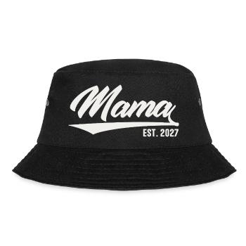Mama 2027 Vintage Mama est 2027 - Bucket Hat - Schwarz - Vorne