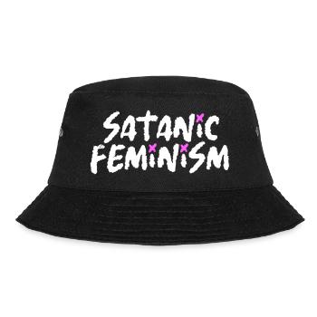 Satanic Feminism – Dark Statement Feminismus - Bucket Hat - Schwarz - Vorne