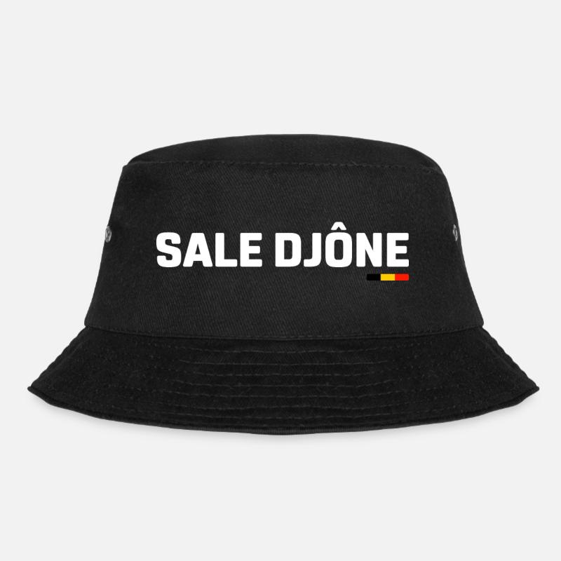 Sale djône ! Expression en wallon - Bob - noir