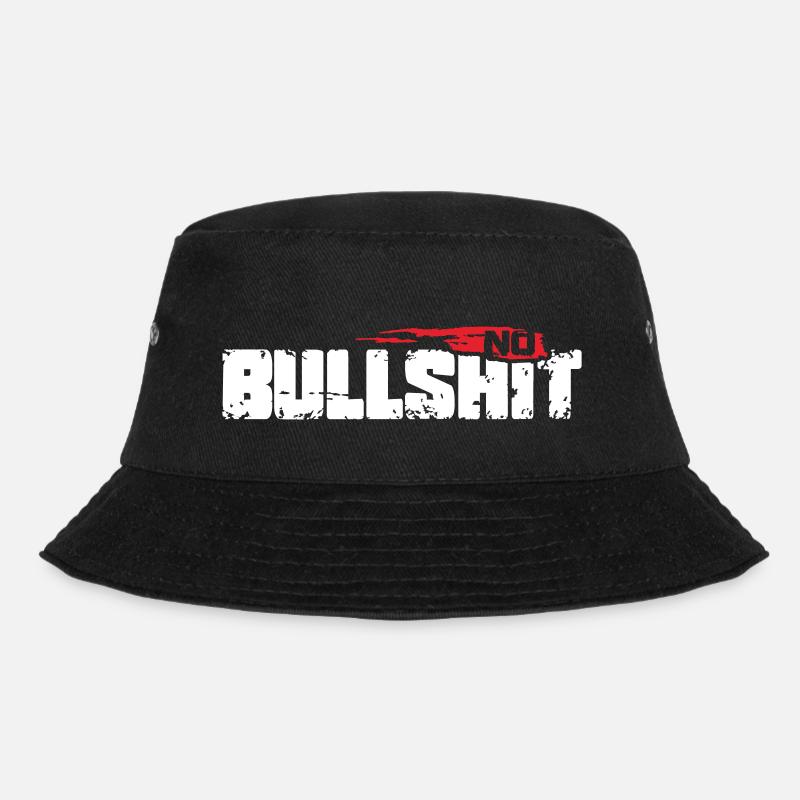 No Bullshit - Bucket Hat - Schwarz