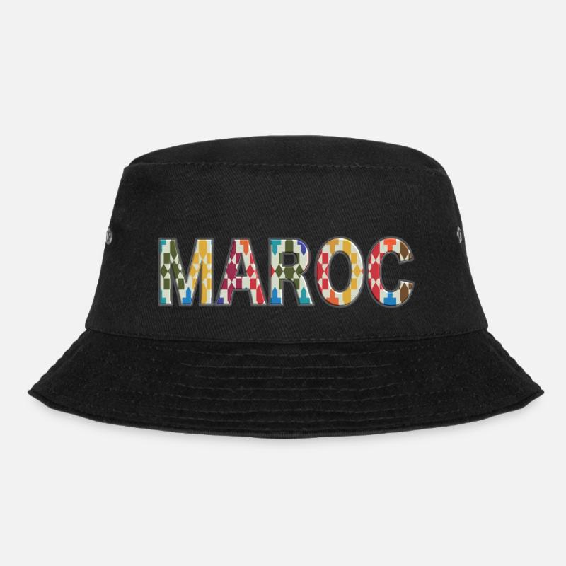 MAROC DESIGN - Bucket Hat - Schwarz