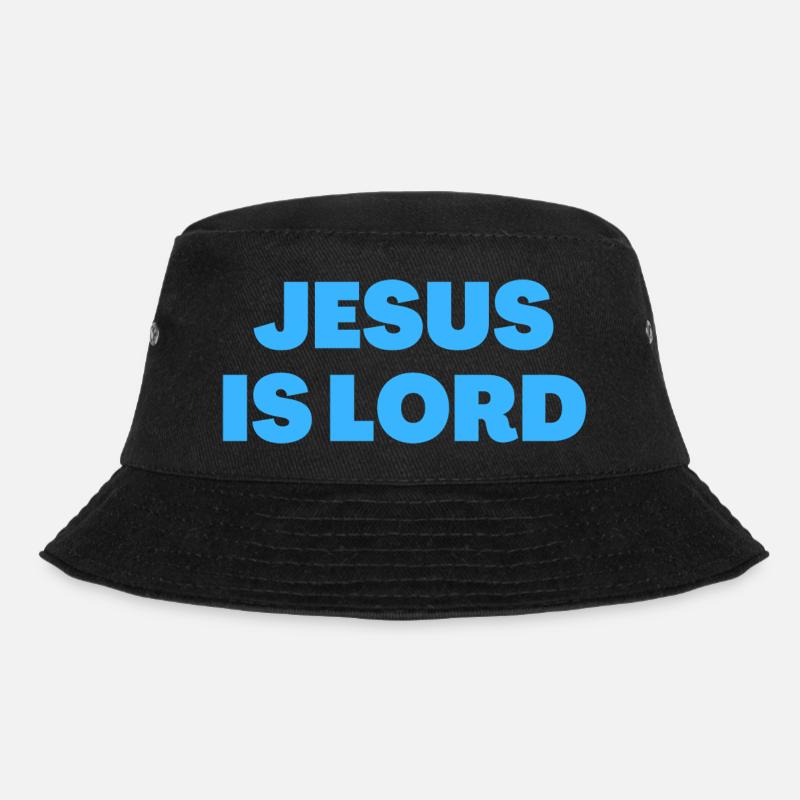 Jesus ist Herr - Christliche Zitate - Bucket Hat - Schwarz