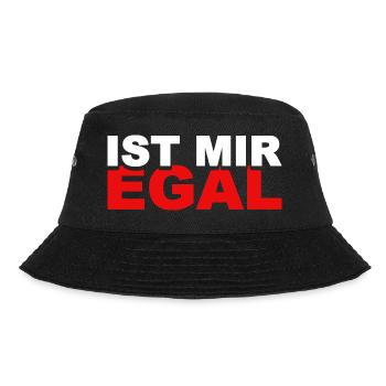 Ist mir egal - Bucket Hat - Schwarz - Vorne - Lela (165cm)