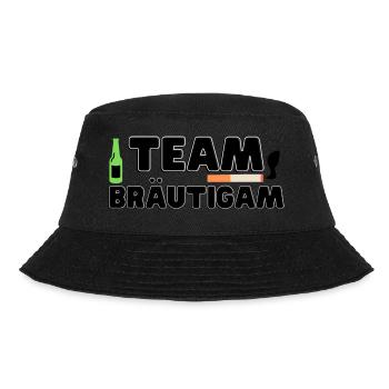 Team Bräutigam Feier Junggesellenabschied - Bucket Hat - Schwarz - Vorne - Lela (165cm)