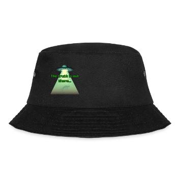 Die Wahrheit ist da draußen... - Bucket Hat - Schwarz - Vorne - Lela (165cm)