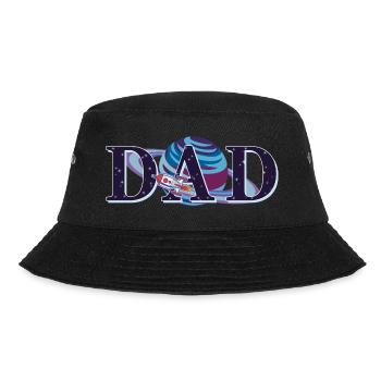 Papa vaisseau spatial planète fête des pères assorti pour les hommes - Bob - noir - Devant - Lela (165cm)