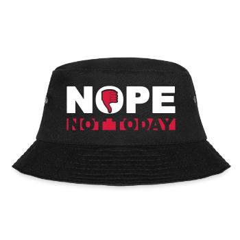 Nein nicht heute - Bucket Hat - Schwarz - Vorne - Lela (165cm)