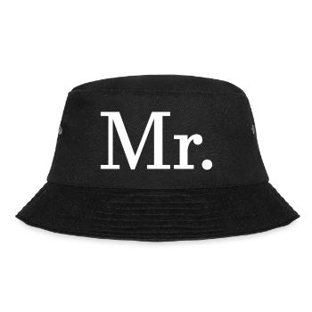 Mr. Matching Paar Verlobung Hochzeit Flitterwochen - Bucket Hat - Schwarz - Vorne - Lela (165cm)