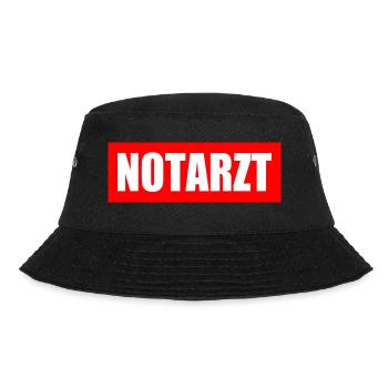 Notarzt - Bucket Hat - Schwarz - Vorne - Lela (165cm)