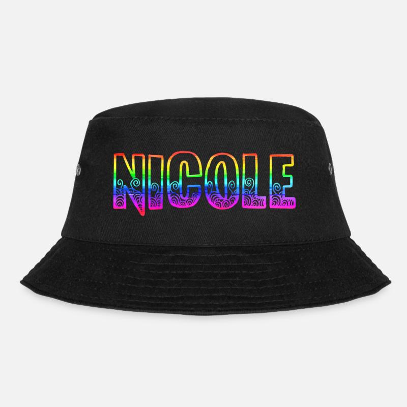 nicole rs regenbogen - Bucket Hat - Schwarz