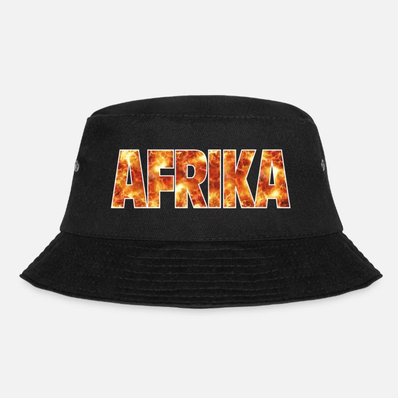 Afrika - Bucket Hat - Schwarz