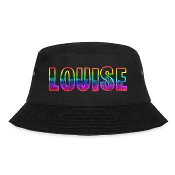 louise rs regenbogen - Bucket Hat - Schwarz - Vorne - Lela (165cm)