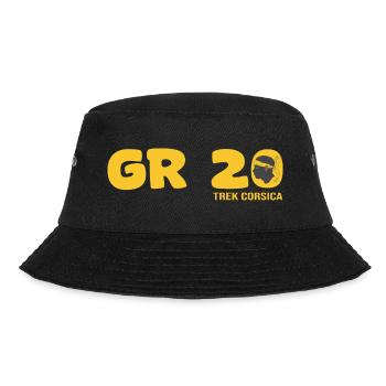 GR 20 trek corse gr 20 trekking randonnée - Bucket Hat - Schwarz - Vorne - Lela (165cm)