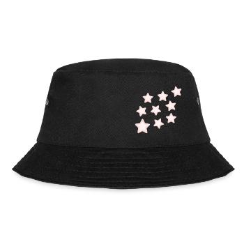 Rosa Sternchen - Bucket Hat - Schwarz - Vorne - Lela (165cm)
