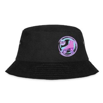 90er PARTY TIME - Bucket Hat - Schwarz - Vorne - Lela (165cm)
