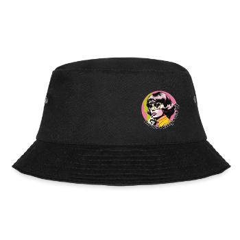 Femme Vintage pop acidulée humour - Bob - noir - Devant - Lela (165cm)