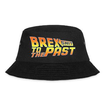 Brexshit to the Past Anti Brexit - BrexSHIT - BREX - Bucket Hat - black - Front - Lela (165cm)