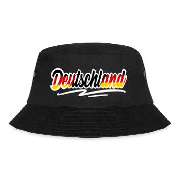 Deutschland - Bucket Hat - Schwarz - Vorne - Lela (165cm)