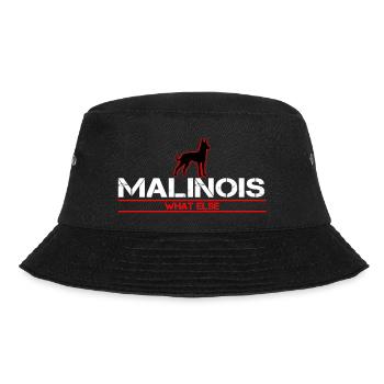 Malinois What else ?! - Bucket Hat - Schwarz - Vorne - Lela (165cm)