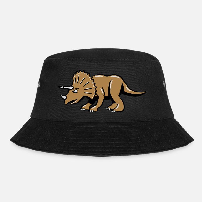 Dinosaur dinosaur Pentaceratops - Bucket Hat - black