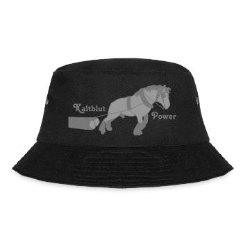 Kaltblut Power - Bucket Hat - Schwarz - Vorne - Lela (165cm)