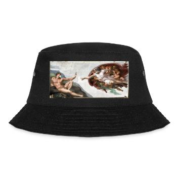 The Creation of Adam (Corona Style) | Masked art - Bucket Hat - black - Front - Lela (165cm)
