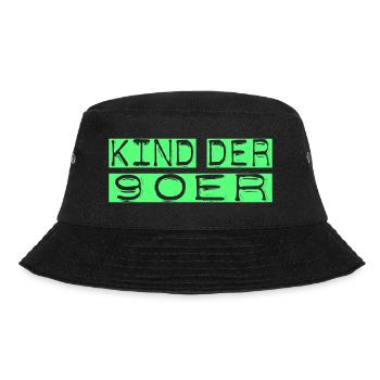Kind der 90er Fischerhut - Bucket Hat - Schwarz - Vorne - Lela (165cm)