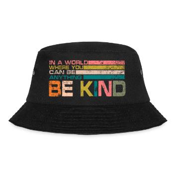 be kind - Bucket Hat - black - Front - Lela (165cm)